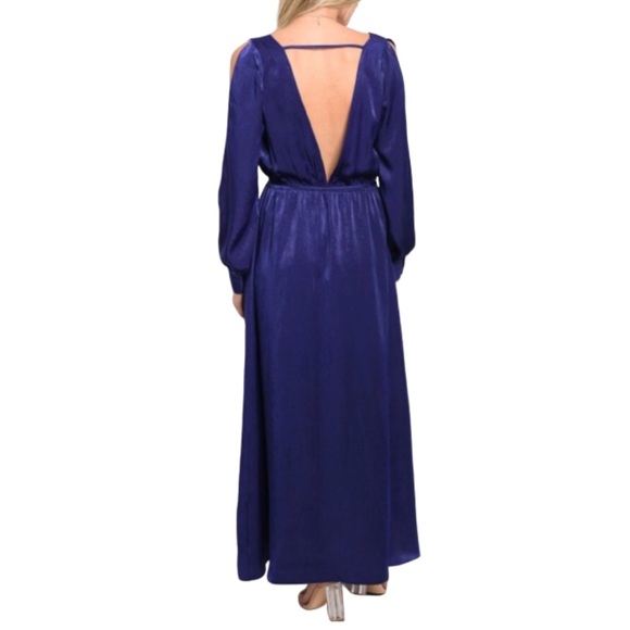 REDUCED💰 Navy Maxi V-Neck Romper Dress - Picture 2 of 5